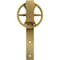 Ekena Millwork Premium Wagon Wheel Roller Hanger w/ Bolts for Barn Door for 2 1/4" Doors, Jacob's Gold GB60015RWJG - alternate 5